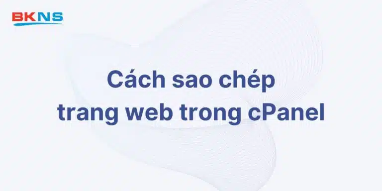 Hướng dẫn sao chép trang web trong cPanel