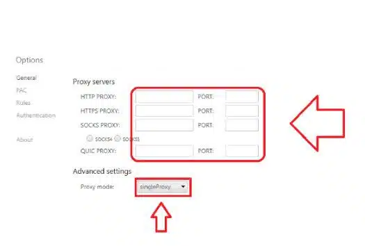 Thiết lập cấu hình Proxy Helper 