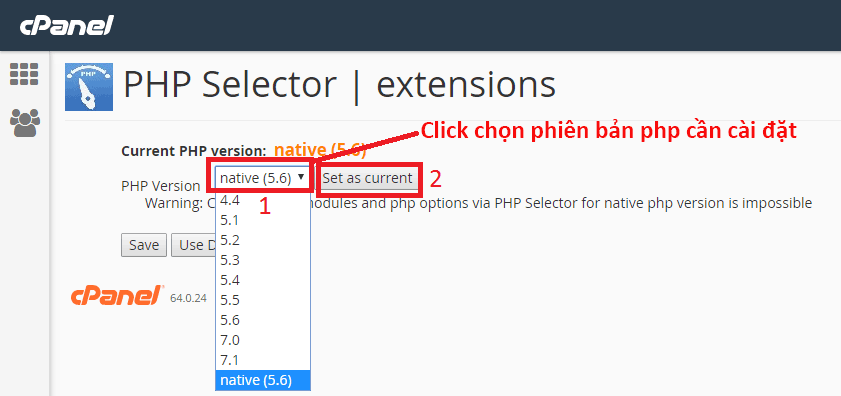 chon-Select-version-PHP-phu-hop