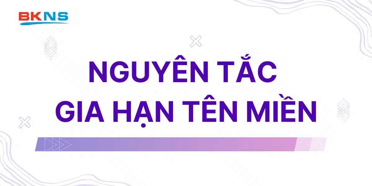 Nguyên tắc khi gia hạn tên miền