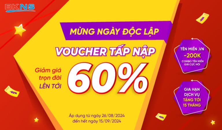 mừng ngày độc lập voucher tấp nập